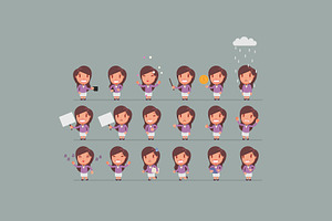 Character poses set 7