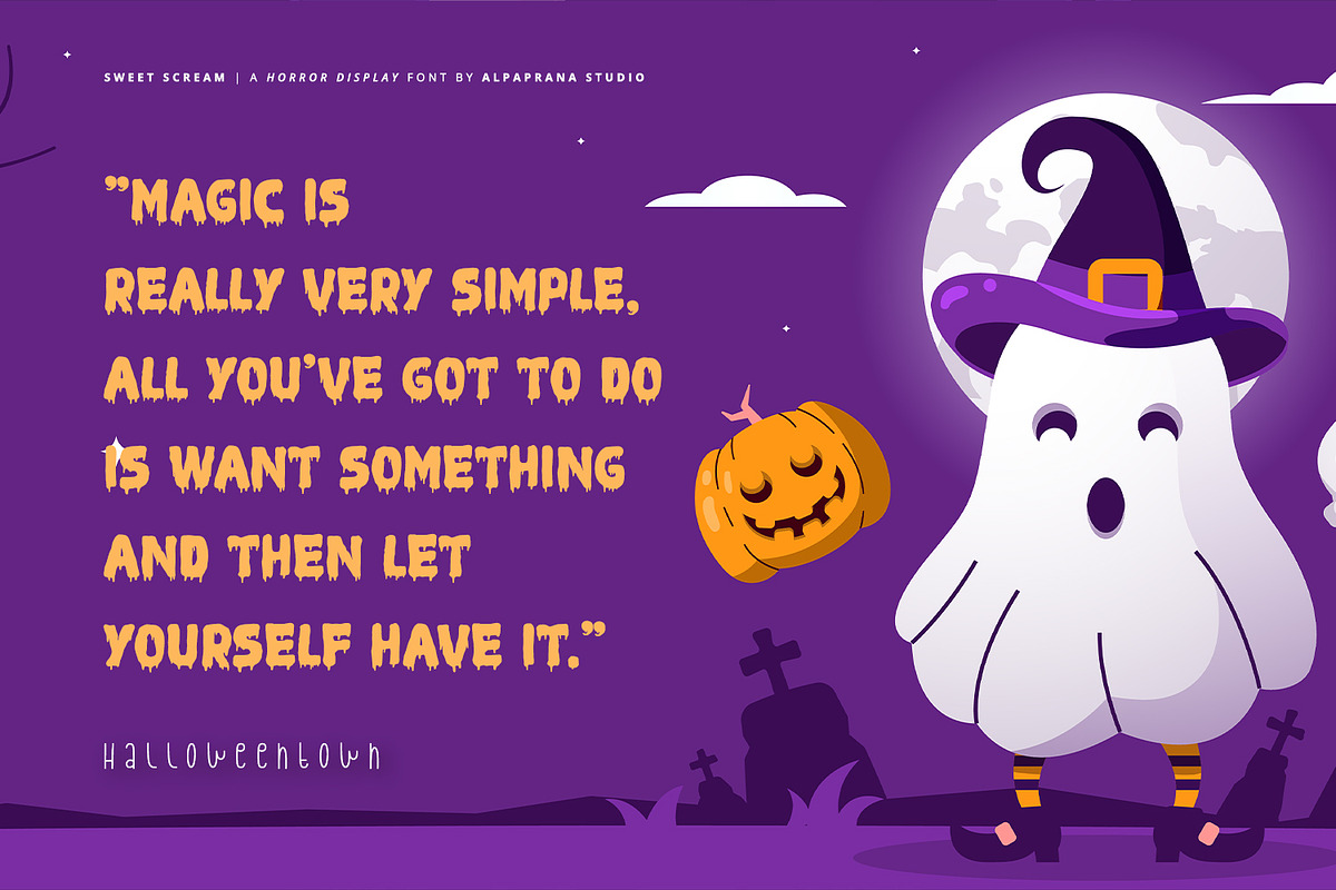 Sweet Scream - Display Font, a Script Font by Alpaprana (Photo 8 of 10)