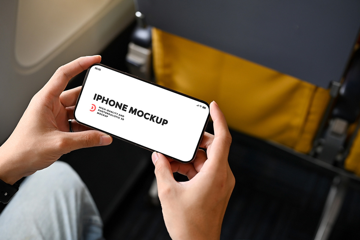 iPhone Mockup, an iPhone Mockup by UnicDesign (Photo 10 of 14)