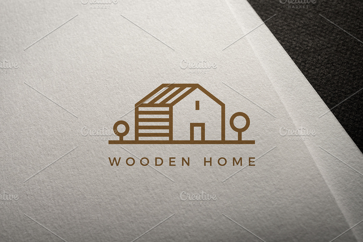 Vector line house logo, a Branding & Logo Template by Magda (Photo 1 of 2)