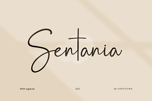 Sentania - Handwriting Font