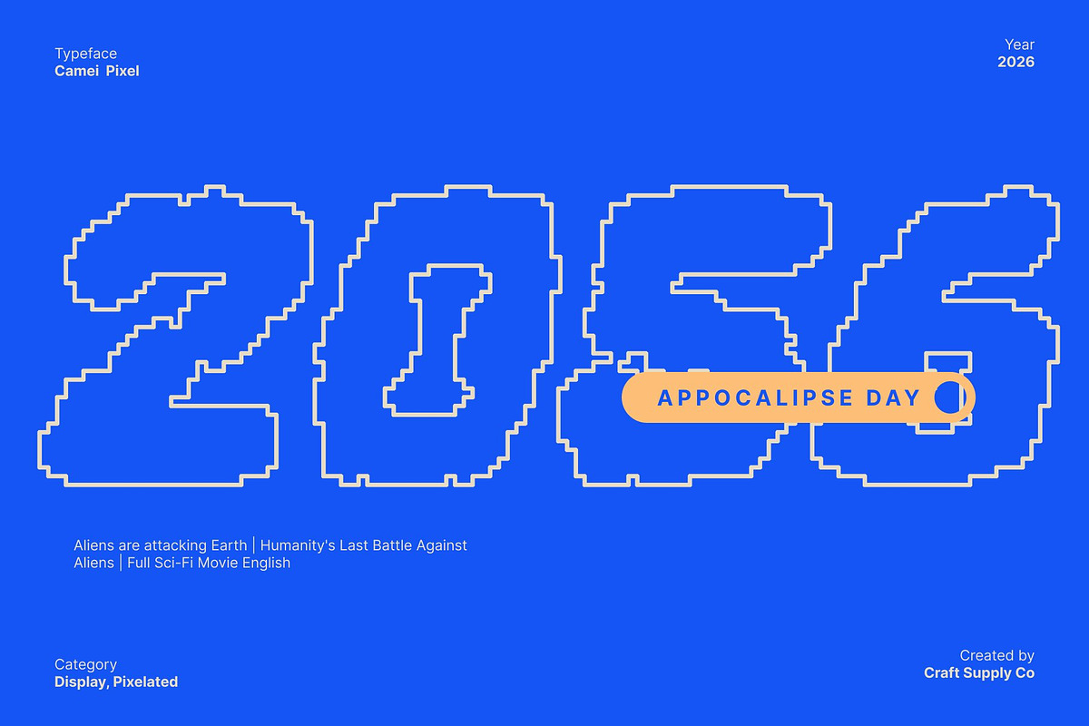 Camei Pixel, a Sans Serif Font by Craft Supply Co. (Photo 5 of 8)
