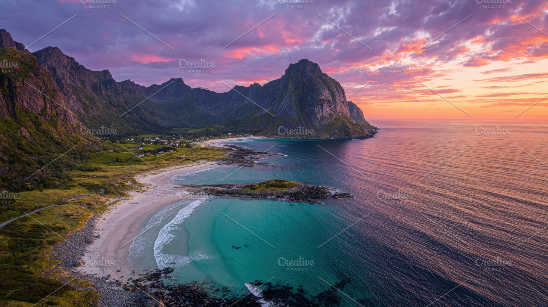 Coastal sunset beauty, a Photo by Beautiful things