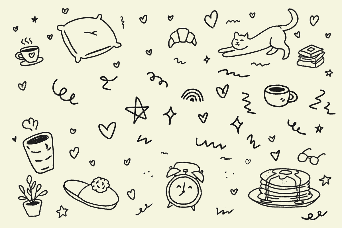 Slow Morning Outline Handdrawn Font, a Handwritten Font by Ashiya Pixel (Photo 12 of 15)