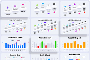 Neumorphic - Infographic Templates!