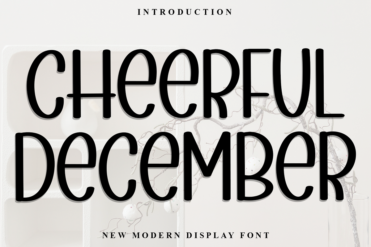 Cheerful December, a Sans Serif Font by FreshTypeINK (Photo 1 of 8)