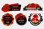 Remembrance Day Set, an Illustration by Vector beauty (Thumbnail 2 of 4)