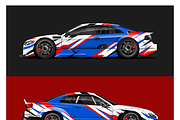 Dynamic Racing Car Wrap Design, a Sport Illustration by CarWrap design (Thumbnail 3 of 3)