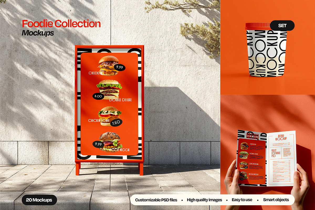Food Truck Sign & Menu Mockup Set, a Packaging Mockup by Mego-studio (Photo 1 of 8)