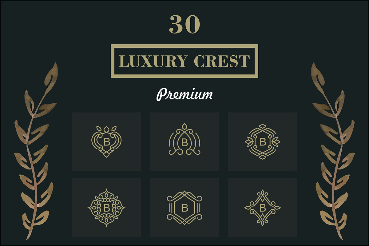 Luxury Crest Frame Pack, a Branding & Logo Template by Logosava (Photo 1 of 6)