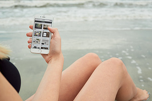 Beach iPhone 6 Mockup #2
