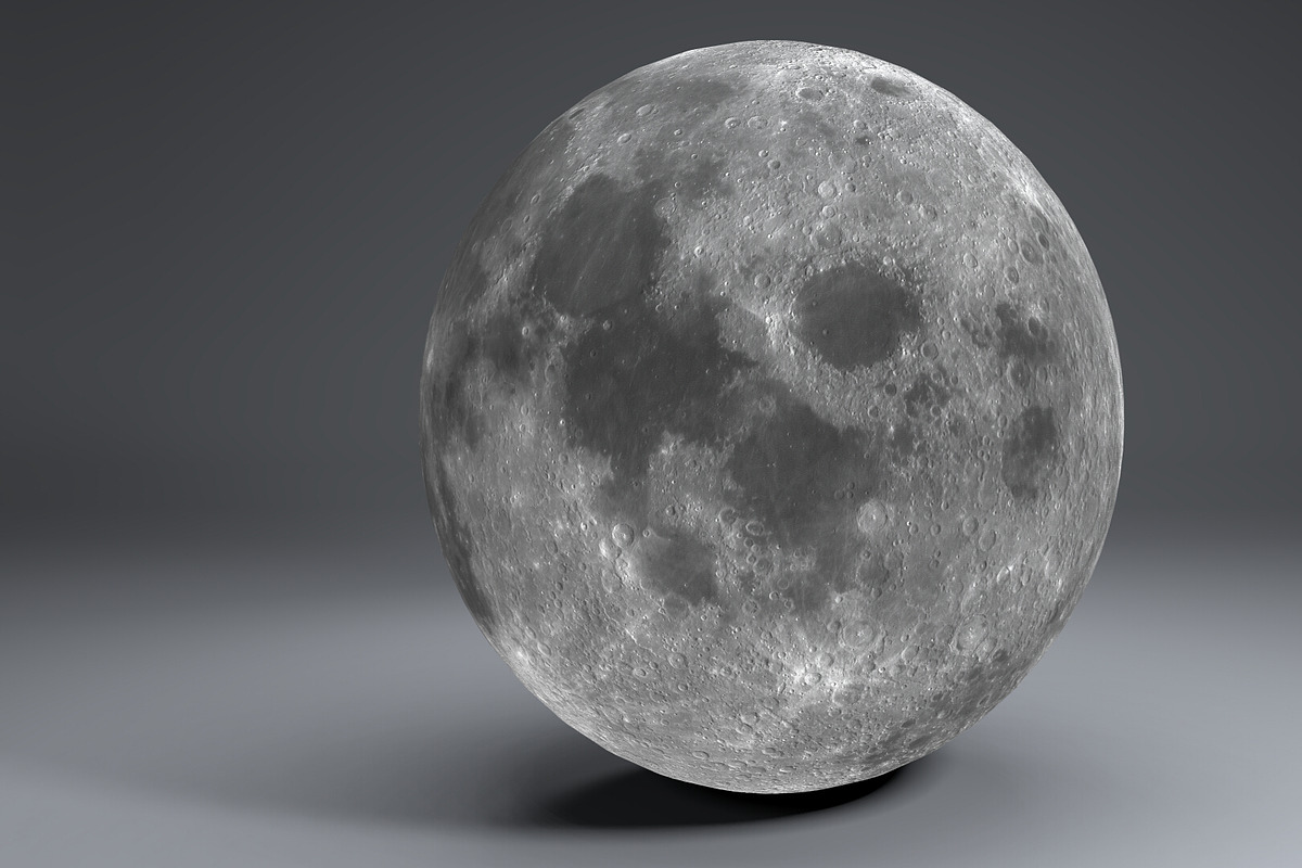 Moon Globe 11k, an Environmental 3D Model by Flash My Pixel (Photo 4 of 9)