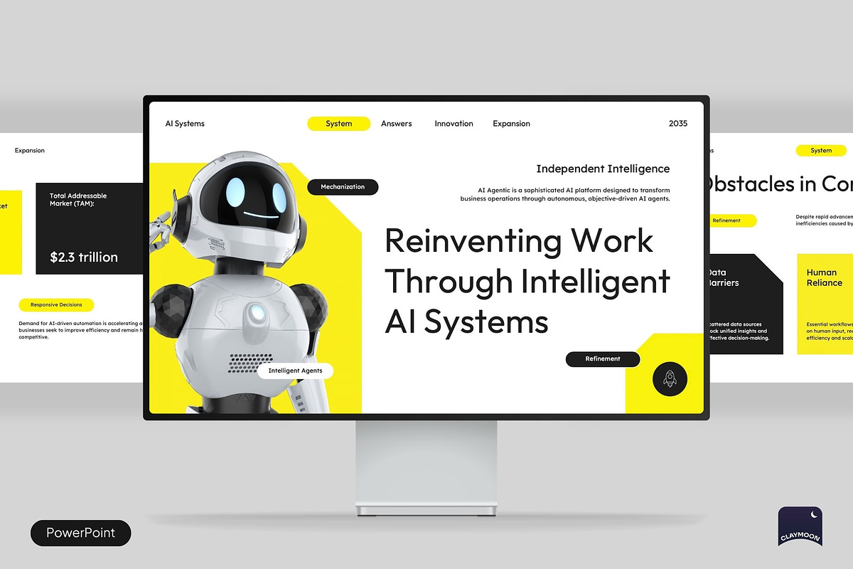 AI Business Proposal Deck, a Presentation Template by Claymoon Lab (Photo 1 of 7)