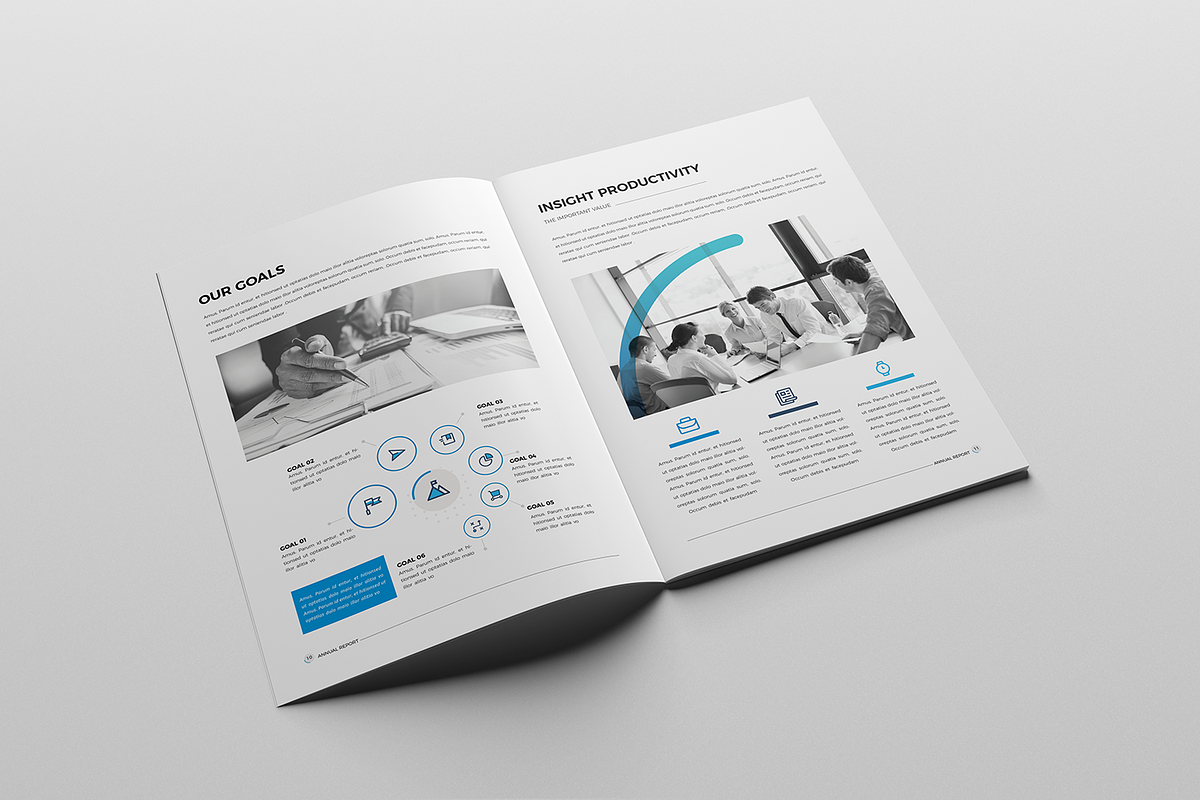 Annual Report 28 Pages, a Brochure Template by Template Zone (Photo 5 of 9)