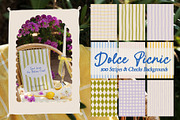Dolce Picnic Summer Backgrounds, a Background Graphic by lerinartstudio (Thumbnail 1 of 11)