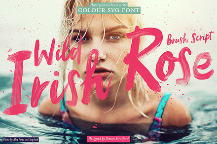 Script font Wild Irish Rose