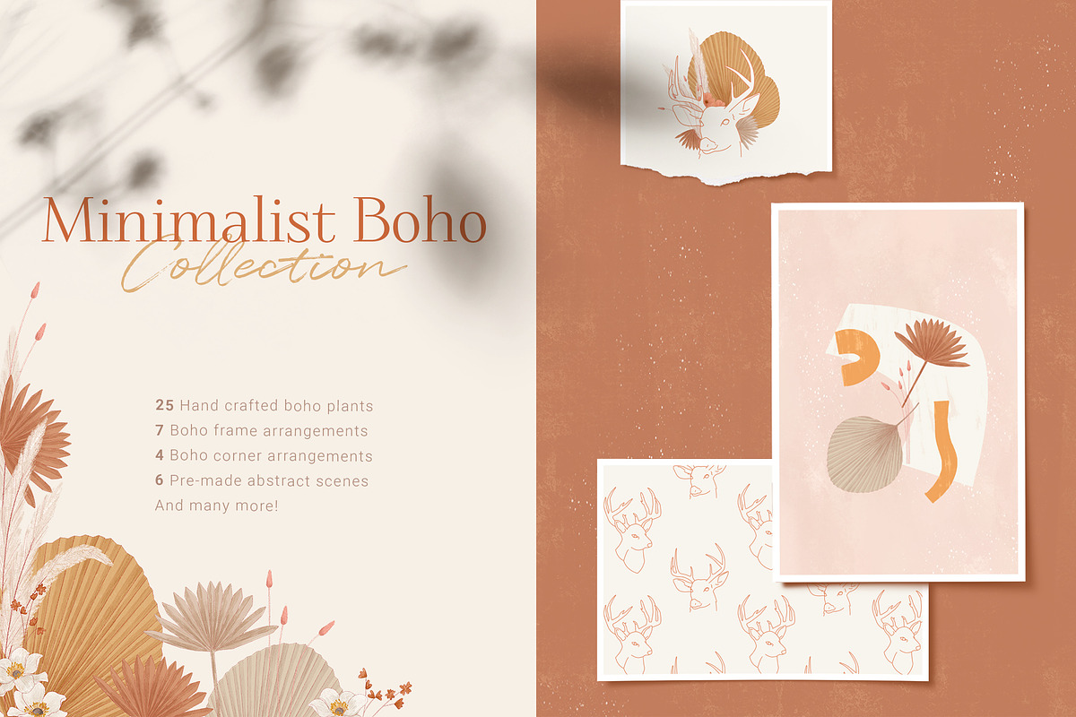Minimalist Boho Collection, a Texture Illustration by imajineko (Photo 1 of 14)