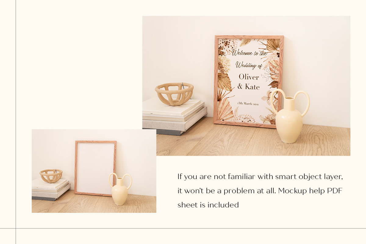 Frame Mockup Minimal Natural, a Print Template by LOPEstudio (Photo 5 of 5)