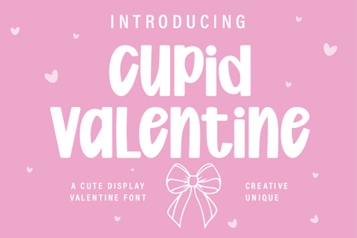 Cupid Valentine, a Handwritten Font by Mini_World (Photo 1 of 5)