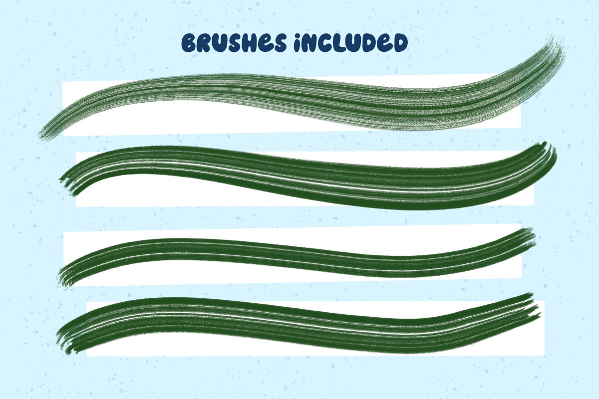 Procreate Rake Texture Brushes 21x, a Brush Add-On by Esther Nariyoshi (Photo 6 of 9)