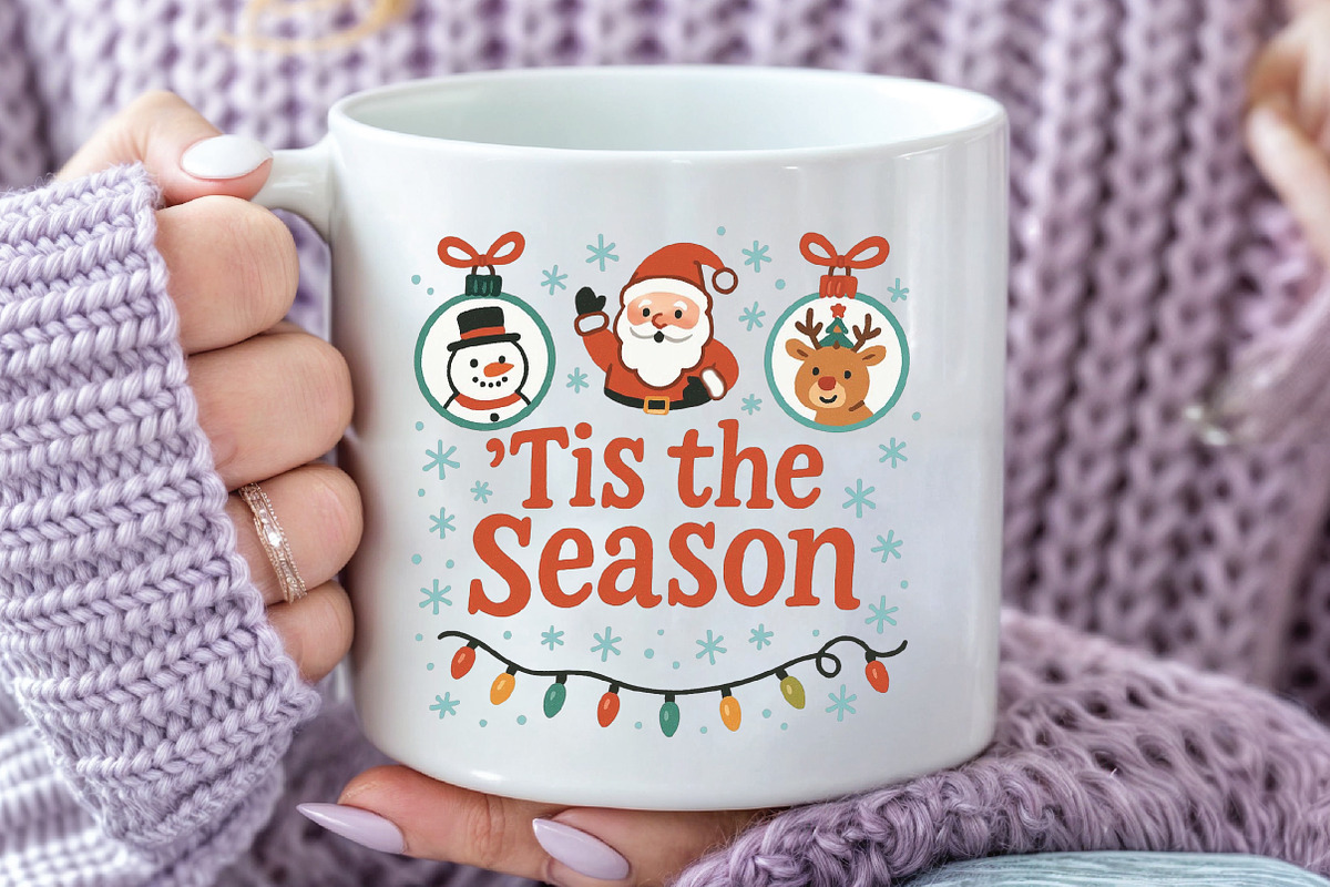 'Tis The Season PNG Christmas, an Illustration by CraftArtStudio (Photo 3 of 4)