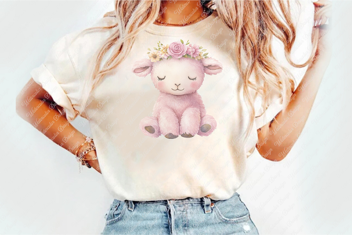 Pink Vintage Plush Animals Clipart, an Illustration by Watercolor design (Photo 5 of 12)