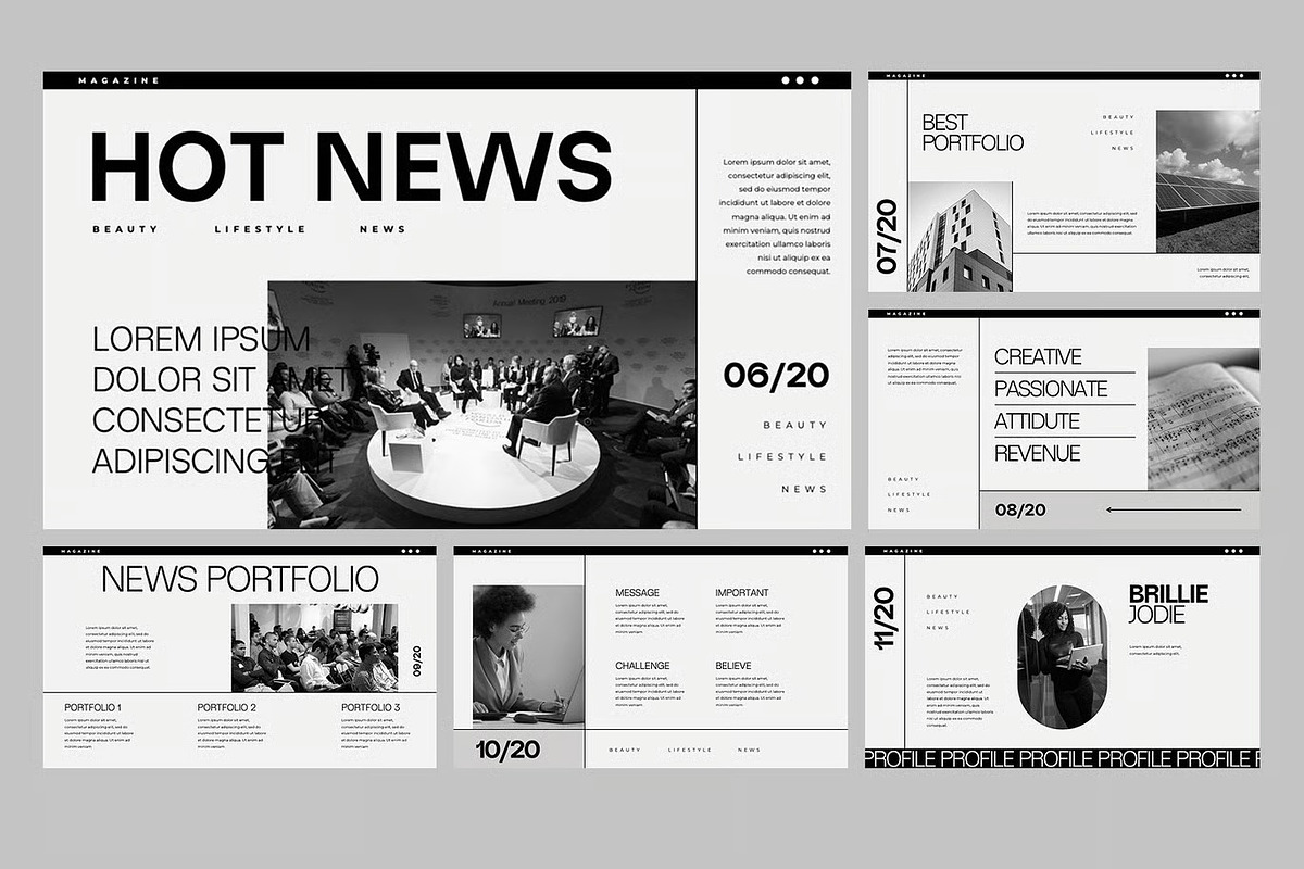 Magazine Catalogue GSlides, PPoint, a Presentation Template by Fit-tee (Photo 3 of 4)