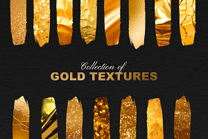 60 Gold&Silver Foil Glitter Textures