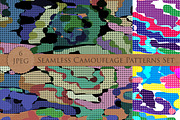 CAMOUFLAGE seamless patterns set, a Pattern Graphic by Futurel (Thumbnail 5 of 6)