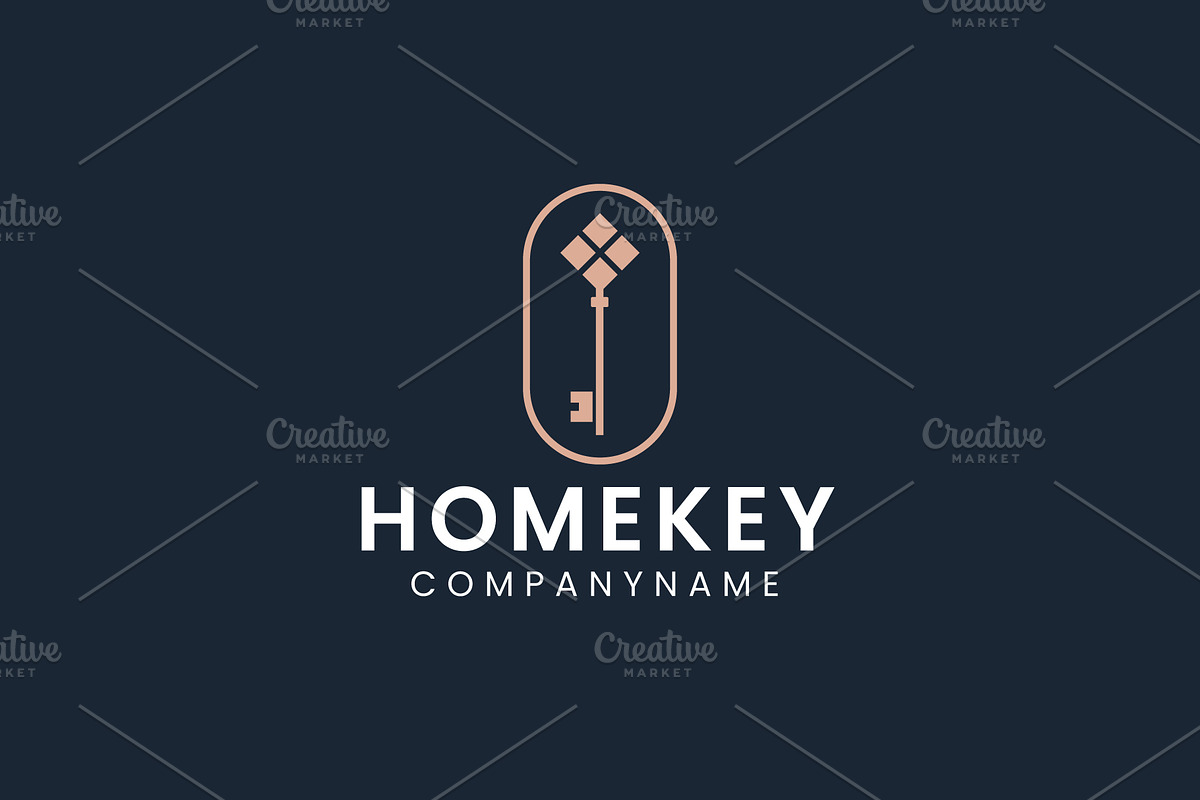 Home key logo illustration, a Branding & Logo Template by Dyn Studio