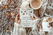 Christmas Card Mockup Bundle, a Product Mockup by TatiMockup (Thumbnail 8 of 8)
