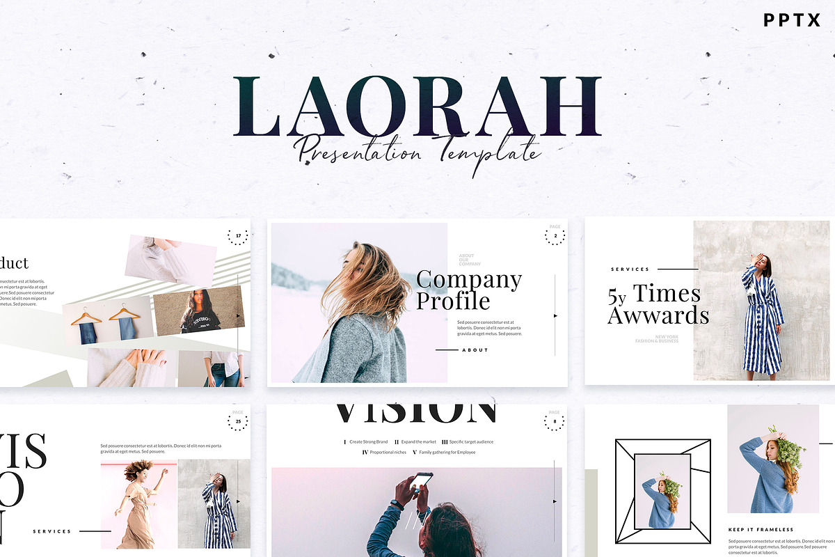 Laorah - Powerpoint Template, a Presentation Template by Slidehack (Photo 1 of 8)