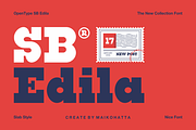 SB Edila - Modern Slab Serif Font, a Serif Font by MaikoHatta (Thumbnail 1 of 9)