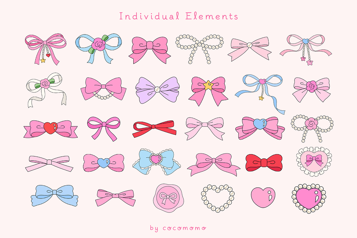 Girly Grrrl - Hand Drawn Clipart, a Decorative Illustration by cocomomo (Photo 3 of 16)