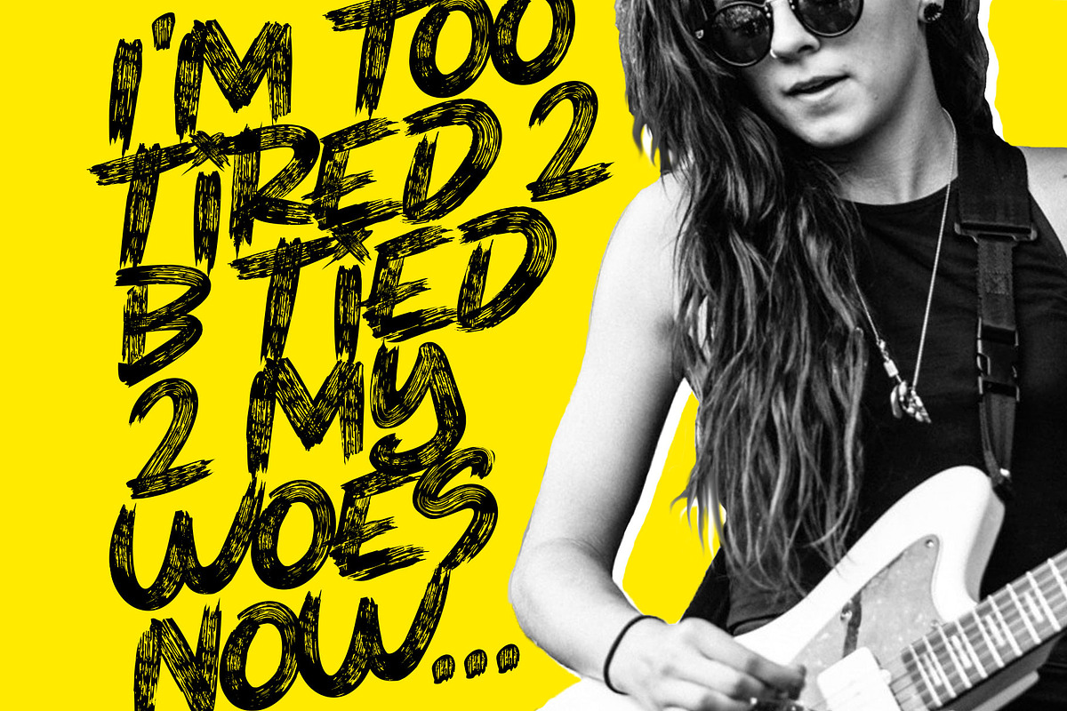 THEY LIVE PAINT BRUSH FONT preview 5