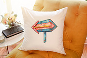 1950s Style Beach Day Clipart, an Illustration by Sublimation Artist (Thumbnail 6 of 6)