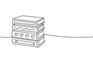 Stack of decorative books in, an Education Illustration by GraphiShop