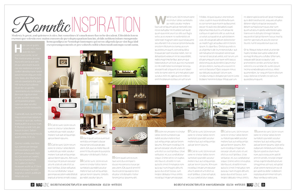 Magazine Template InDesign 05, a Magazine Template by Love Graphic Design (Photo 20 of 34)