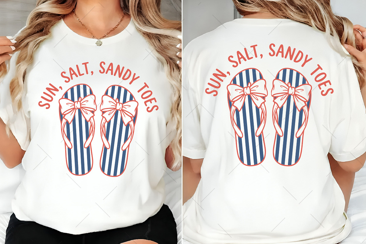 Sun Salt Sandy Toes Flip Flop PNG, an Illustration by OK Design (Photo 3 of 5)