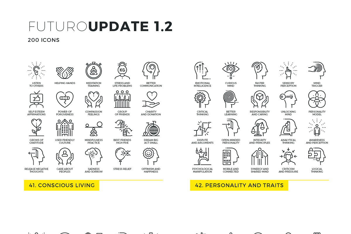Futuro Line Icons, an Outline Icon by Anatolii Babii (Photo 4 of 10)