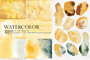 Watercolor Bundle-Background&Shape, a Texture Illustration by Beigetime (Thumbnail 4 of 13)