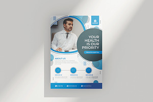 Sale medical health flyer template, a Flyer Template by Workhu