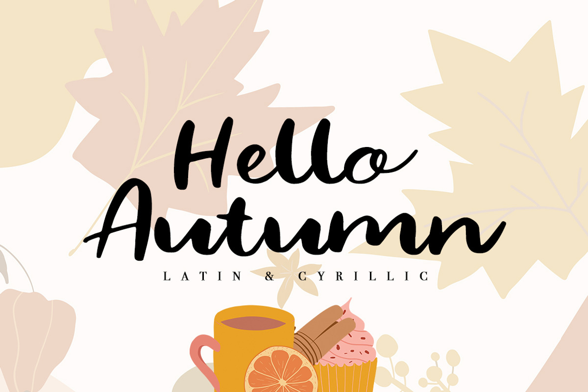 Hello Autumn/Latin & Cyrillic/ Sale