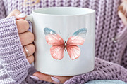Blush and Blue Glitter Butterflies, an Illustration by DreamCafeArt (Thumbnail 5 of 7)