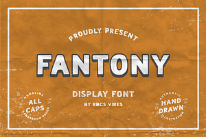 Fantony Vintage Display Font