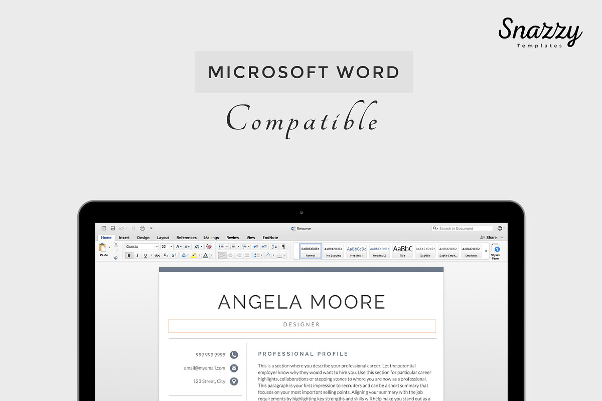 Creative Resume, a Resume Template by Comely Design Studio (Photo 2 of 4)