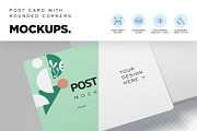 5 x 7 Inches Post Card Mockups, an Advertising Mockup by megostudi0 (Thumbnail 4 of 6)