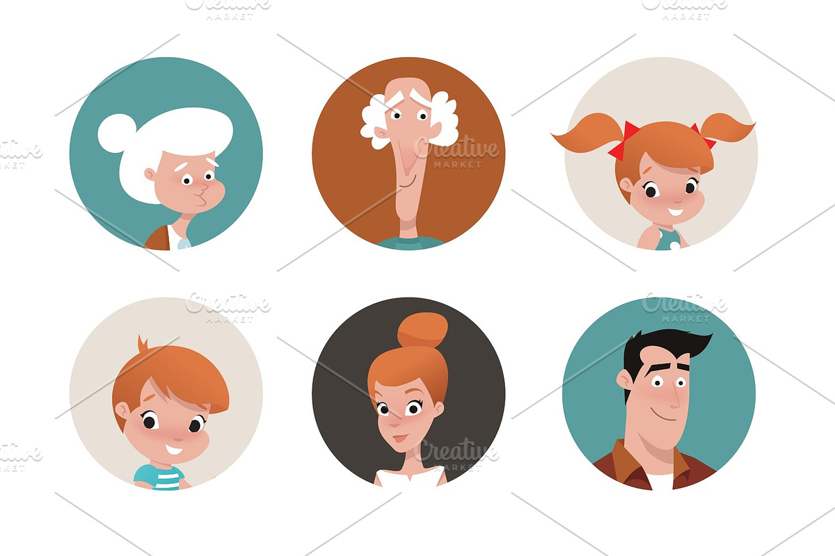 vector family icons, a Person Illustration by vectorprro