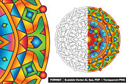 Mandala Vector Ornaments Bundle, a Decorative Illustration by pixaroma (Thumbnail 3 of 43)