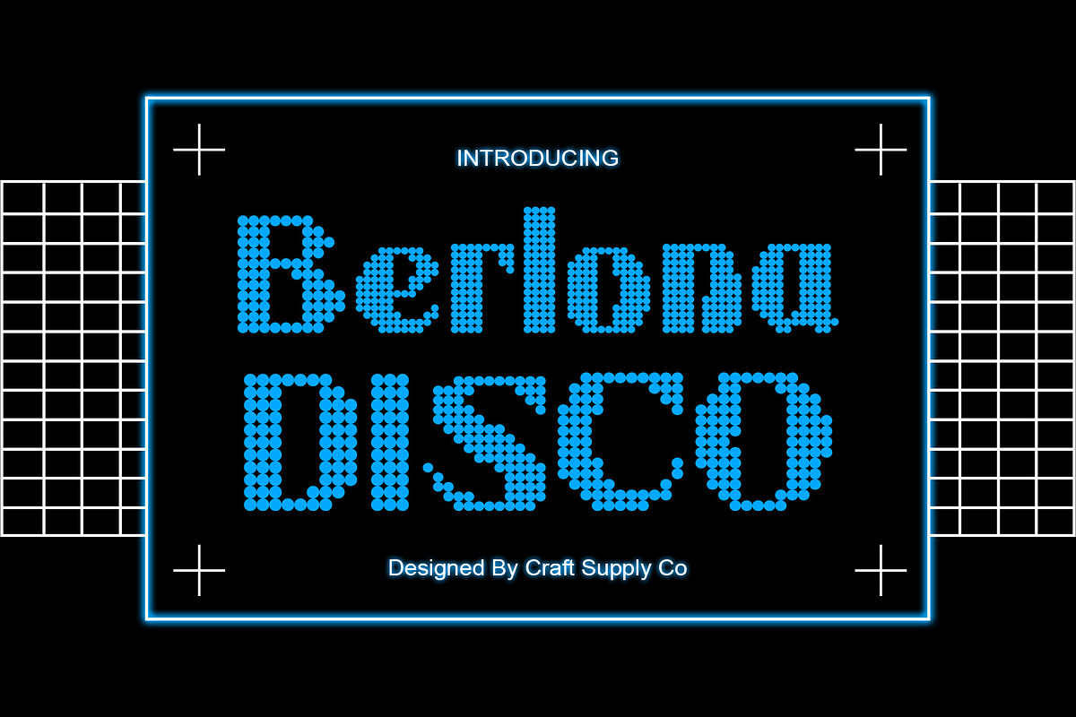 Berlona Disco, a Sans Serif Font by Craft Supply Co. (Photo 1 of 8)